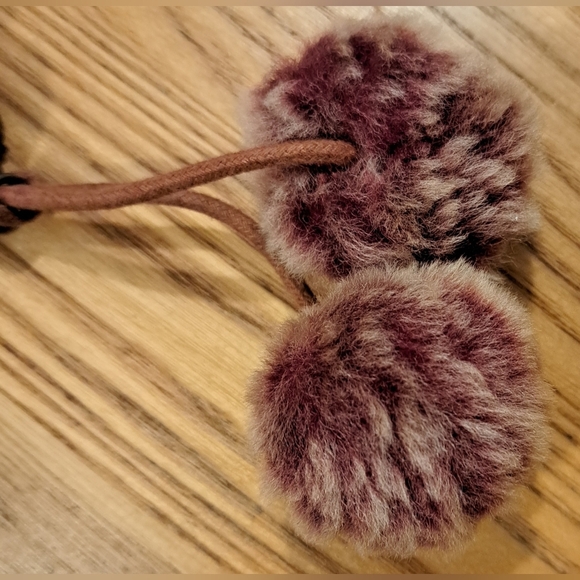 EUC Patricia Nash Burgundy Italian Sheepskin & Sherpa Casual Clutch Purse Bag - Picture 8 of 13